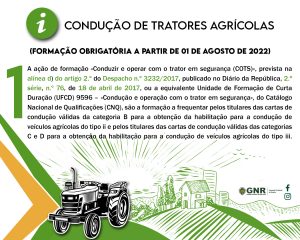 Read more about the article Condução de tratores agrícolas – formação obrigatória