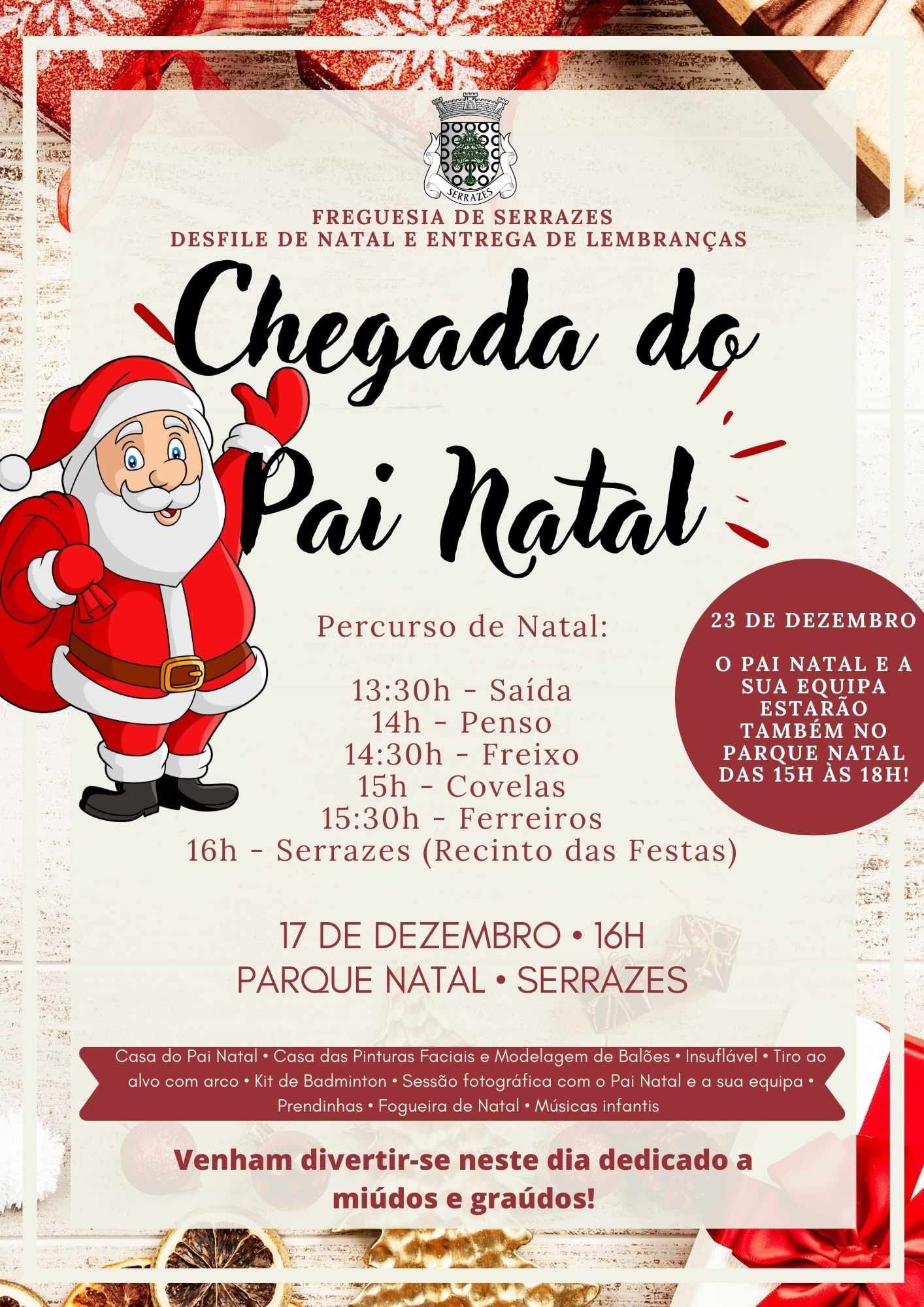 You are currently viewing 17 de dezembro – Chegada do Pai Natal